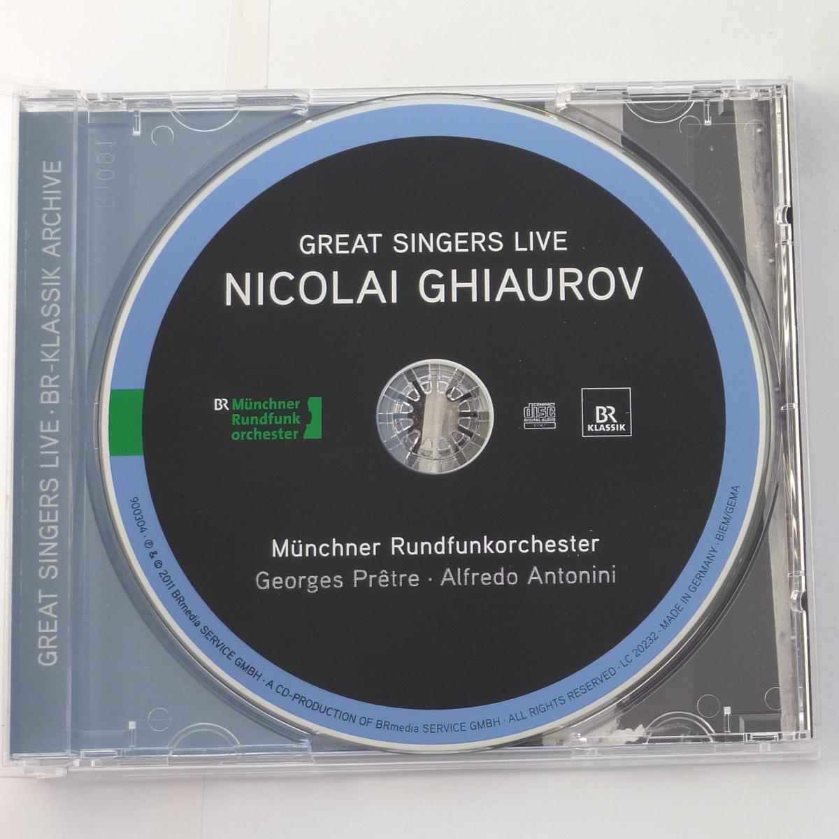 Nicolai Ghiaurov, Münchner Rundfunkorchester, Georges Prêtre, Alfredo Antonini Great Signers Live CD