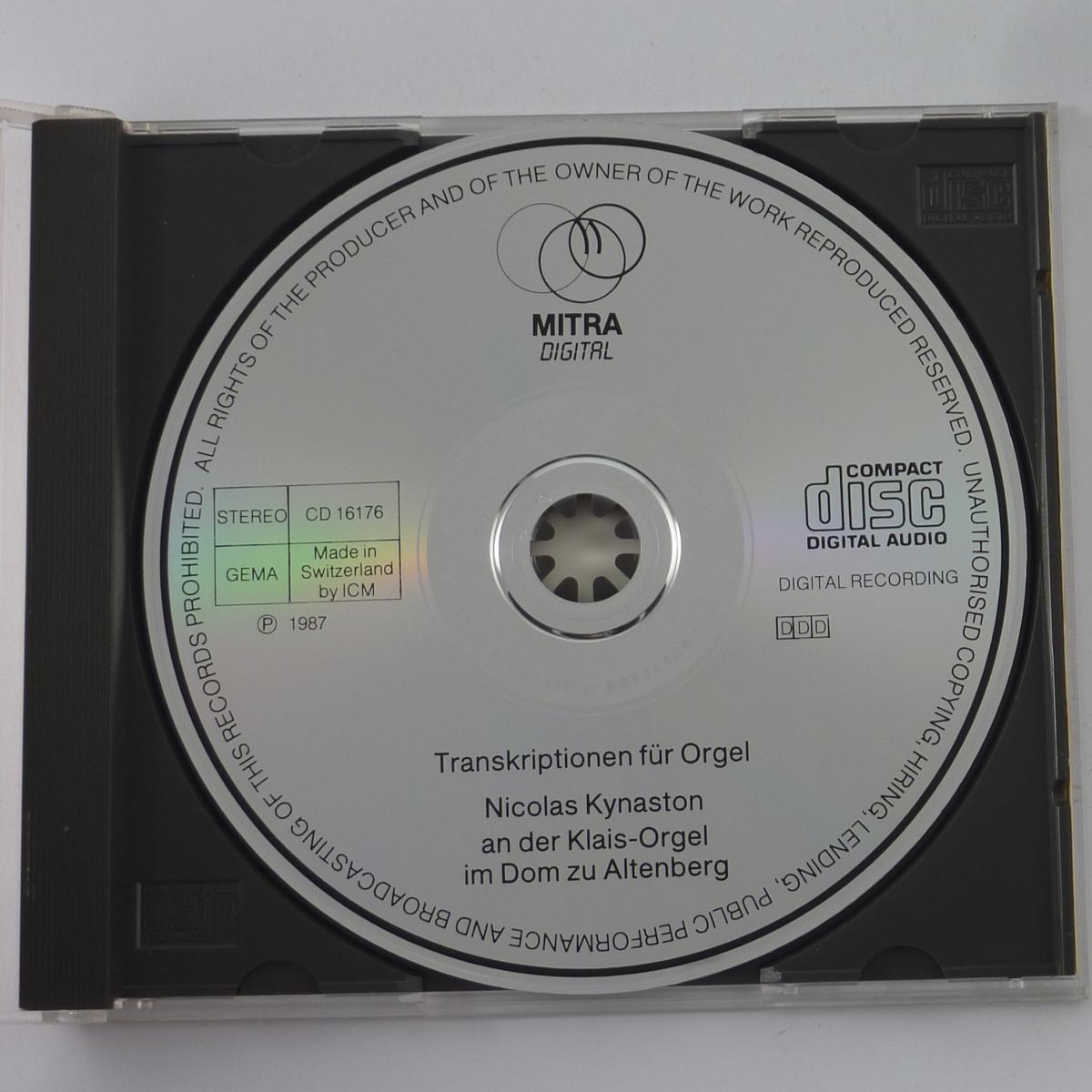 Nicolas Kynaston Transkriptionen CD Album DDD