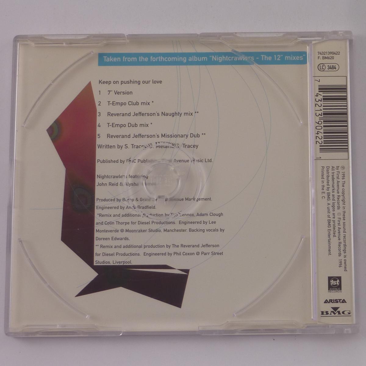 Nightcrawlers Featuring John Reid And Alysha Warren Keep On Pushing Our Love CD Maxi-Single