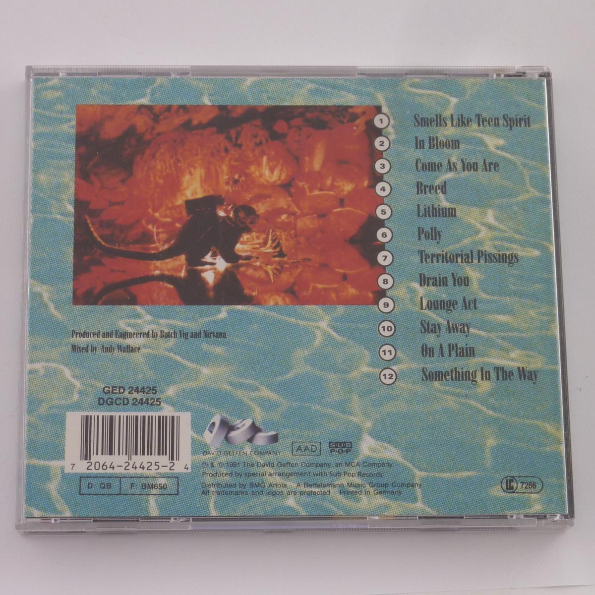 Nirvana Nevermind CD Album