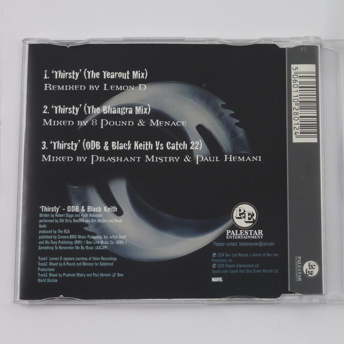 O.D.B. & Black Keith Blade Trinity Thirsty (The Remixes) CD Maxi-Single