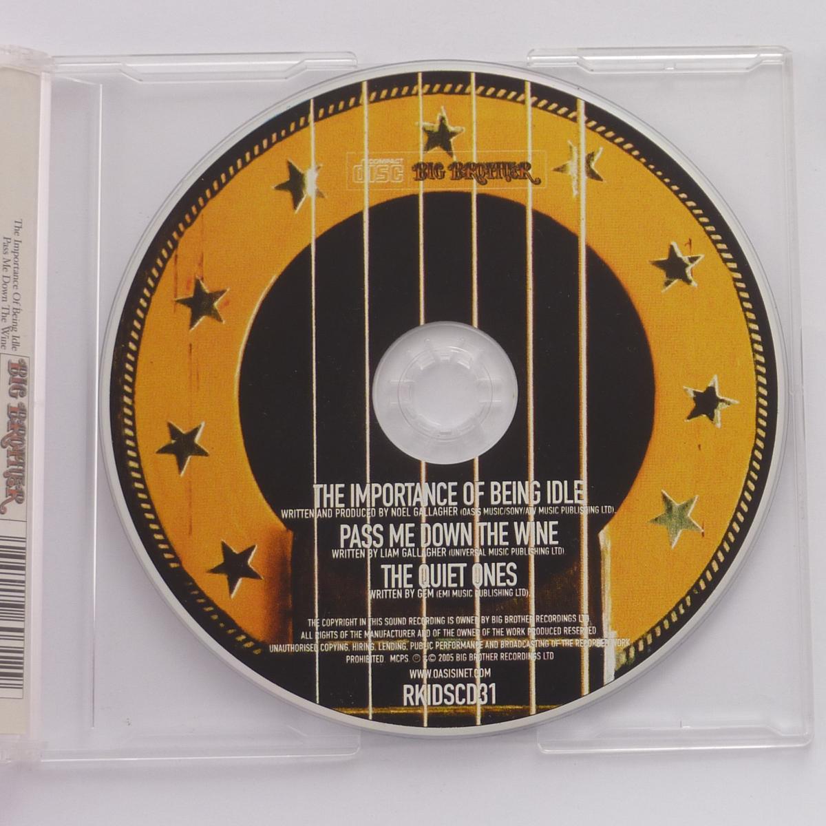 Oasis The Importance Of Being Idle CD Single
