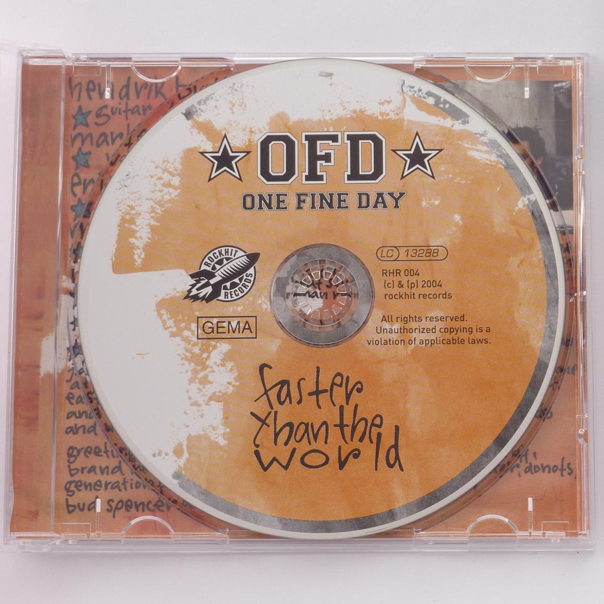 One Fine Day Faster Than The World CD Album
