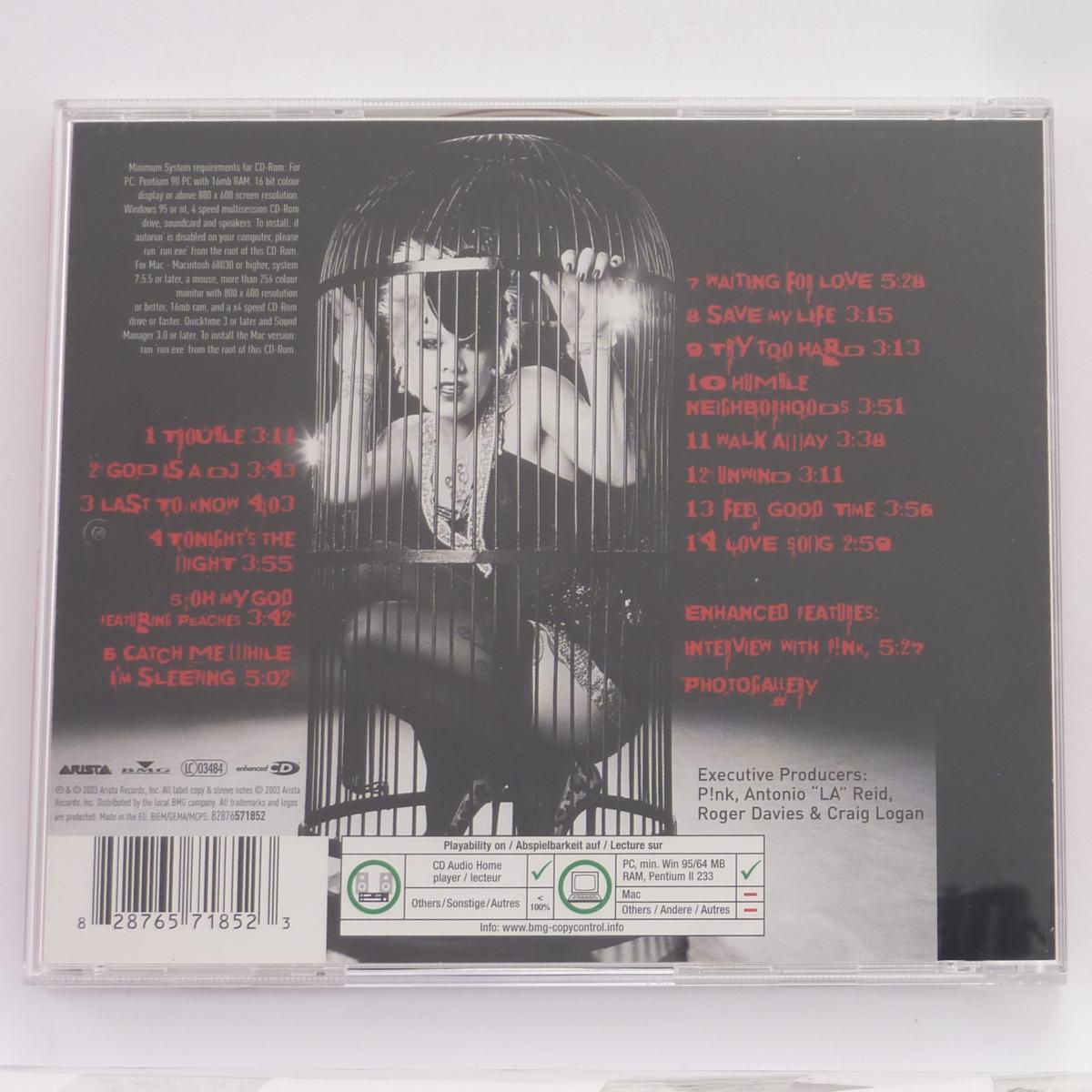 P!NK Try This CD Album Enhanced Copy Protected