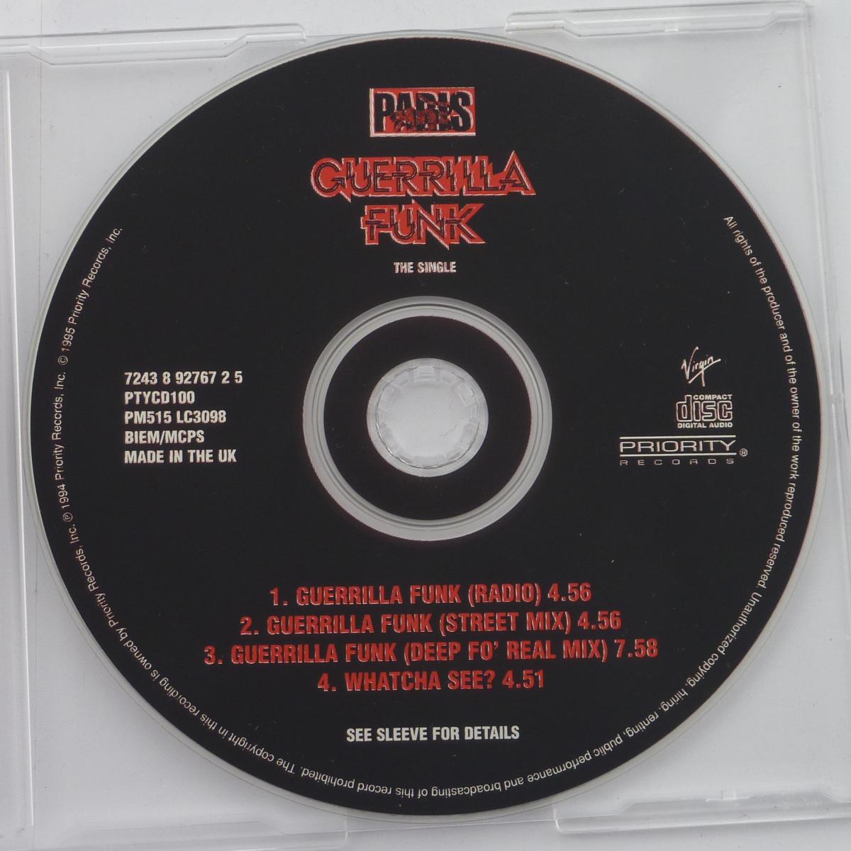 Paris Guerrilla Funk CD Single