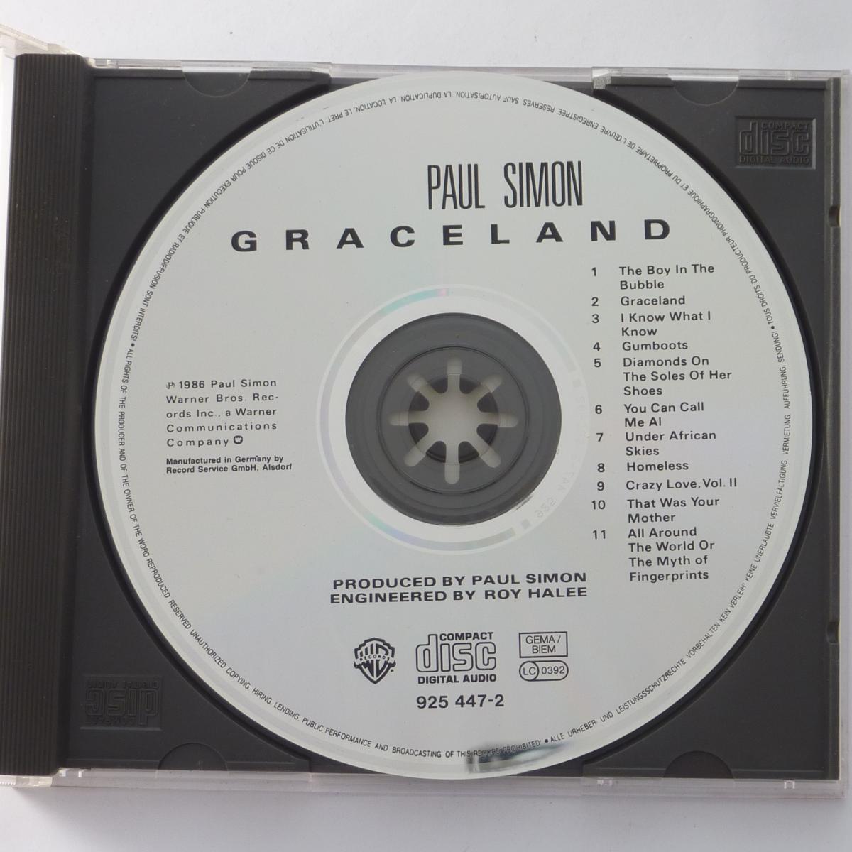 Paul Simon Graceland CD Album