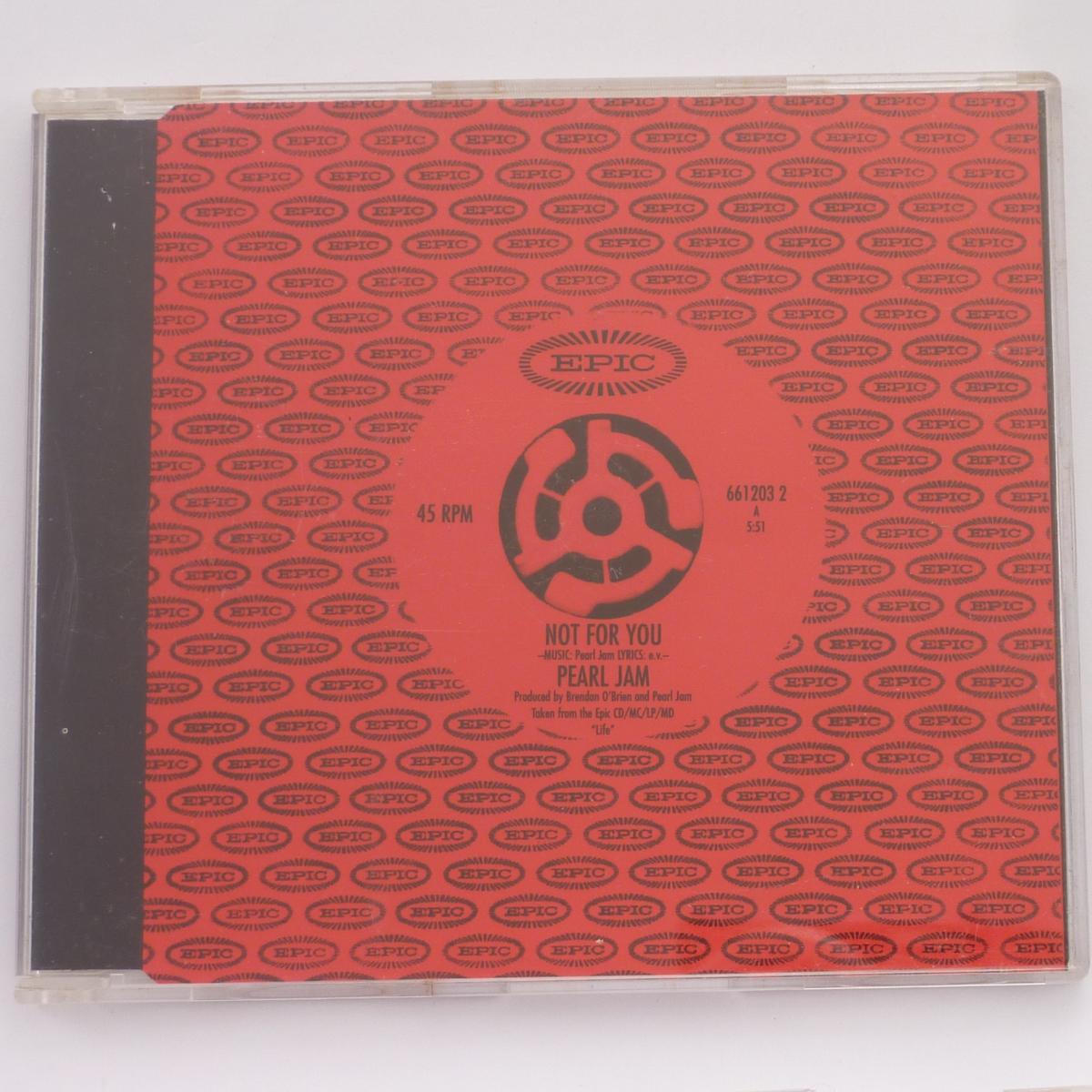 Pearl Jam Not For You CD Single