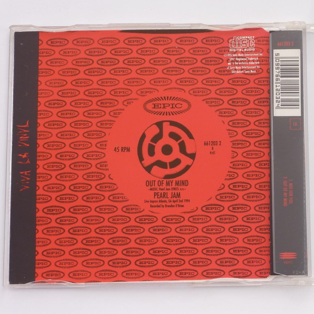 Pearl Jam Not For You CD Single