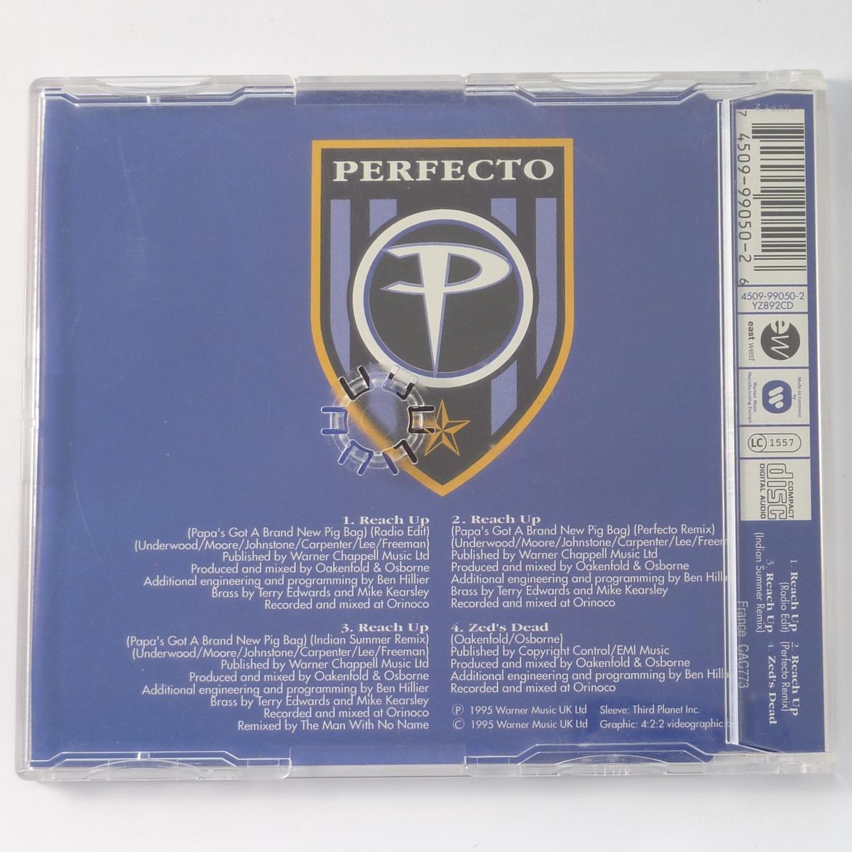 Perfecto Allstarz Reach Up (Pig Bag) CD Single Stereo