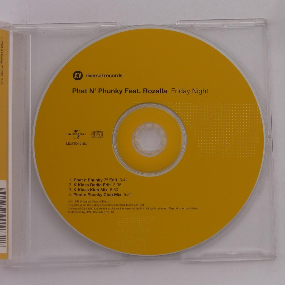 Phat N' Phunky Friday Night CD Single