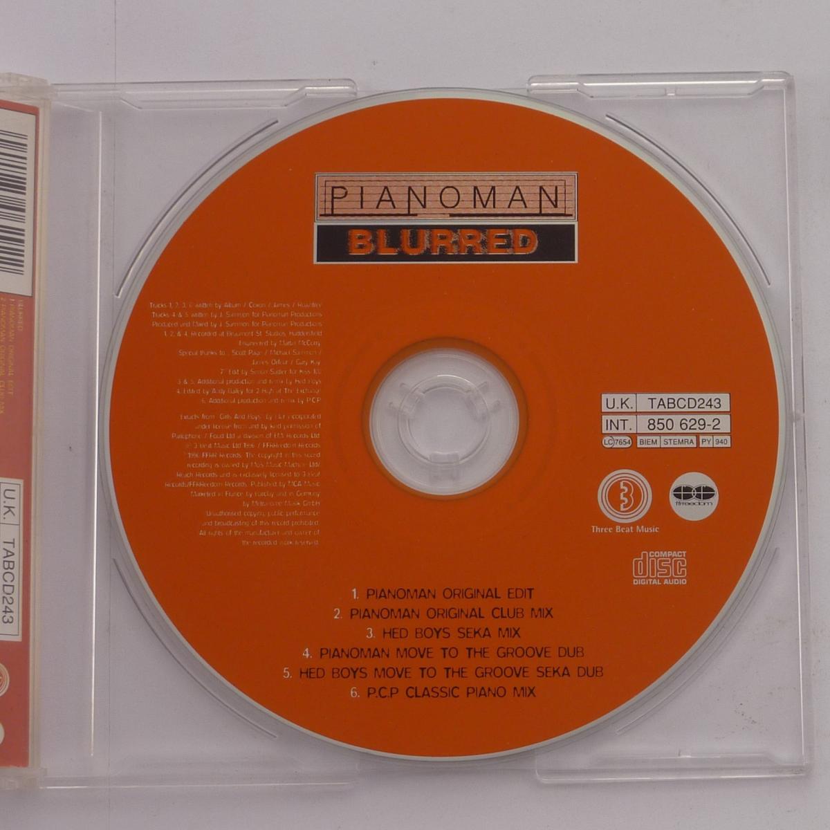 Pianoman Blurred CD Single