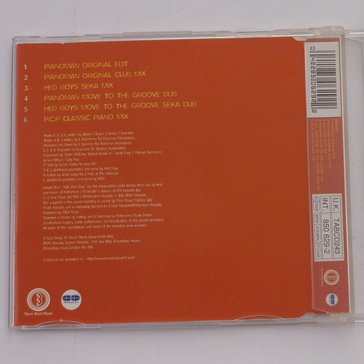 Pianoman Blurred CD Single