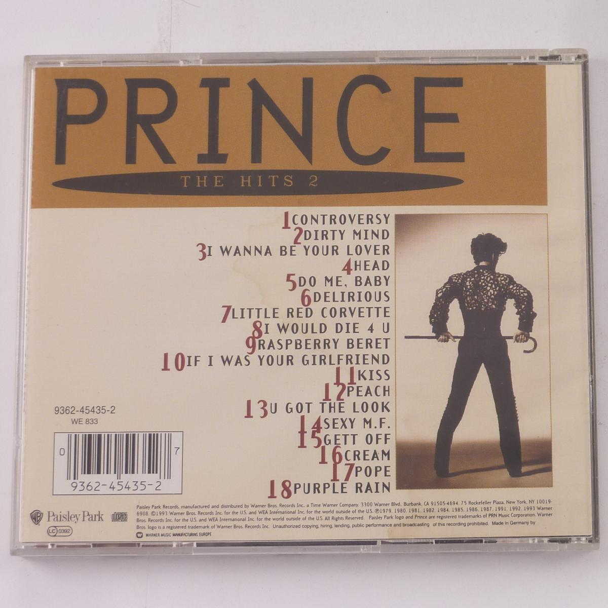 Prince The Hits 2 CD Compilation