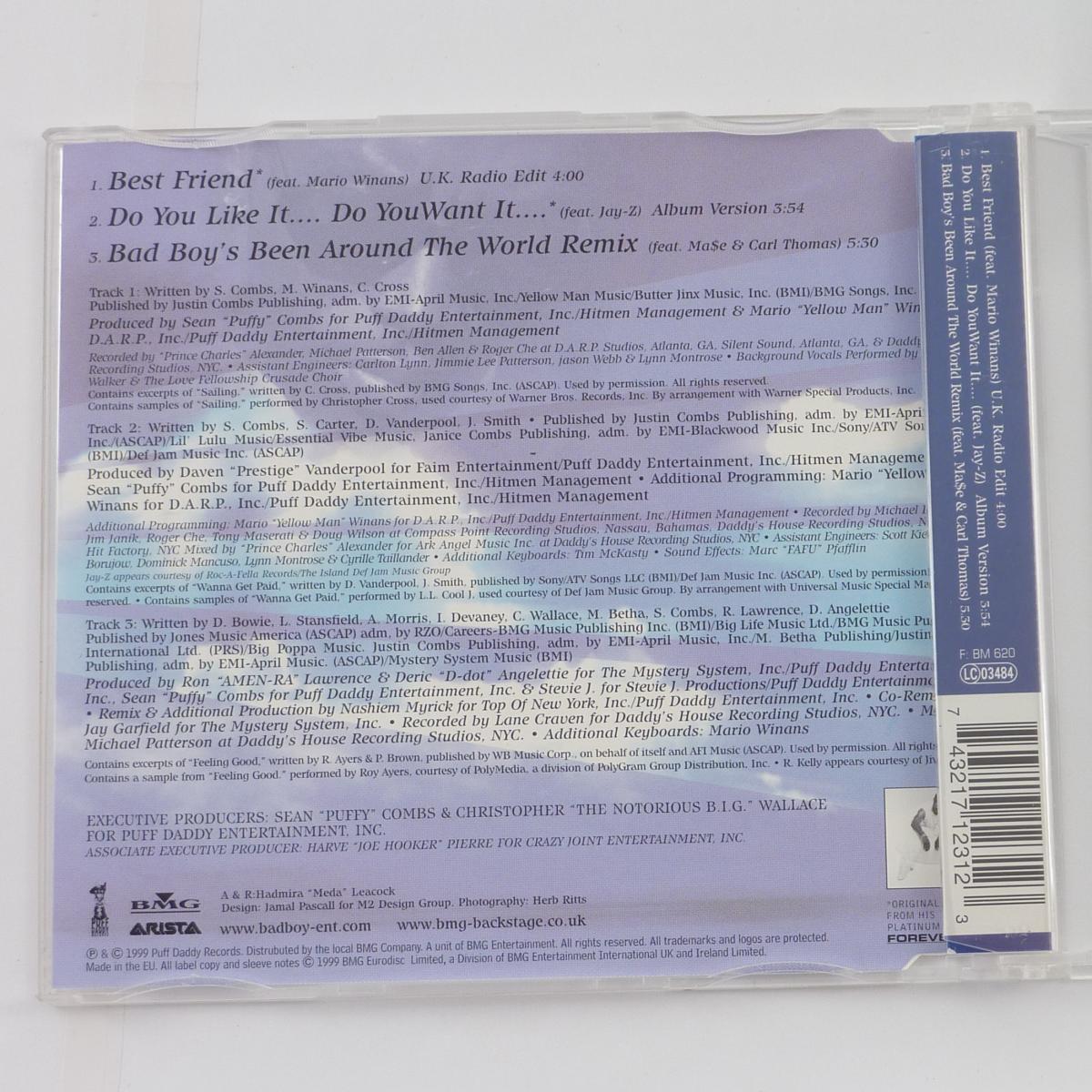 Puff Daddy Feat. Mario Winans Best Friend CD Single