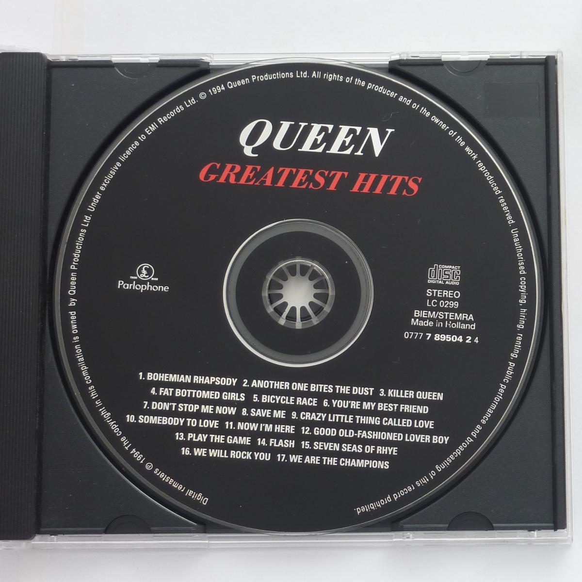 Queen Greatest Hits CD Compilation Reissue Remastered Stereo