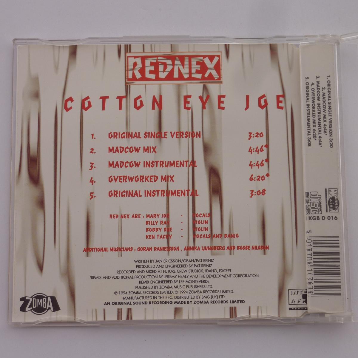 Rednex Cotton Eye Joe CD Single