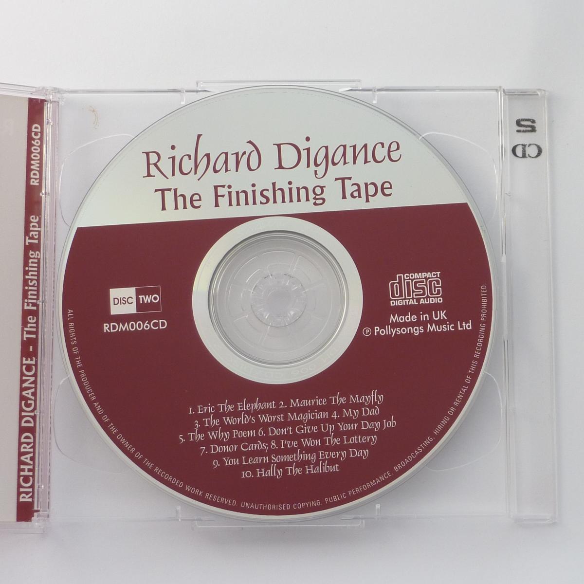 Richard Digance The Finishing Tape 2 x CD Album