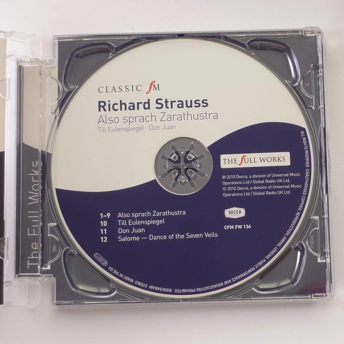 Richard Strauss Also Sprach Zarathustra CD Album
