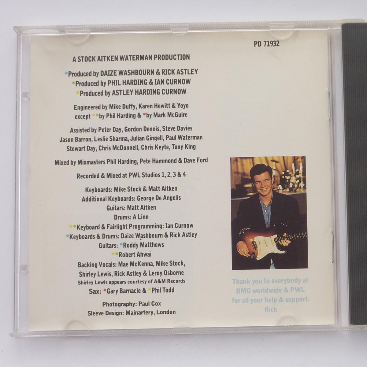 Rick Astley Hold Me In Your Arms CD Album