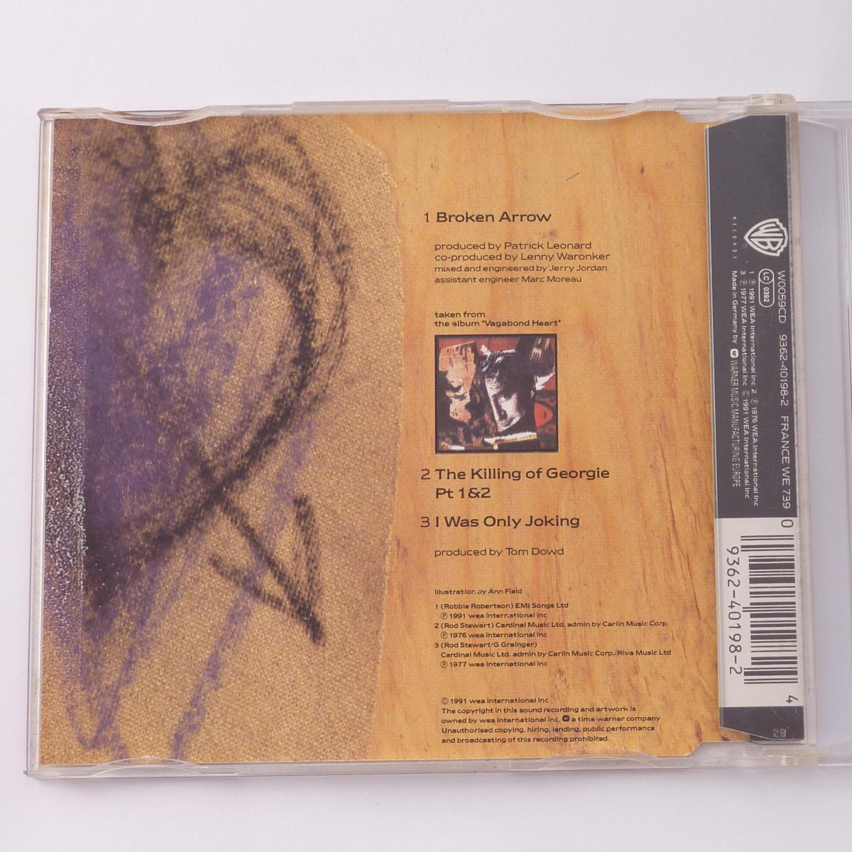Rod Stewart Broken Arrow CD Single