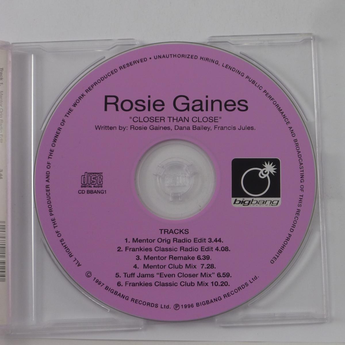 Rosie Gaines Closer Than Close CD Single