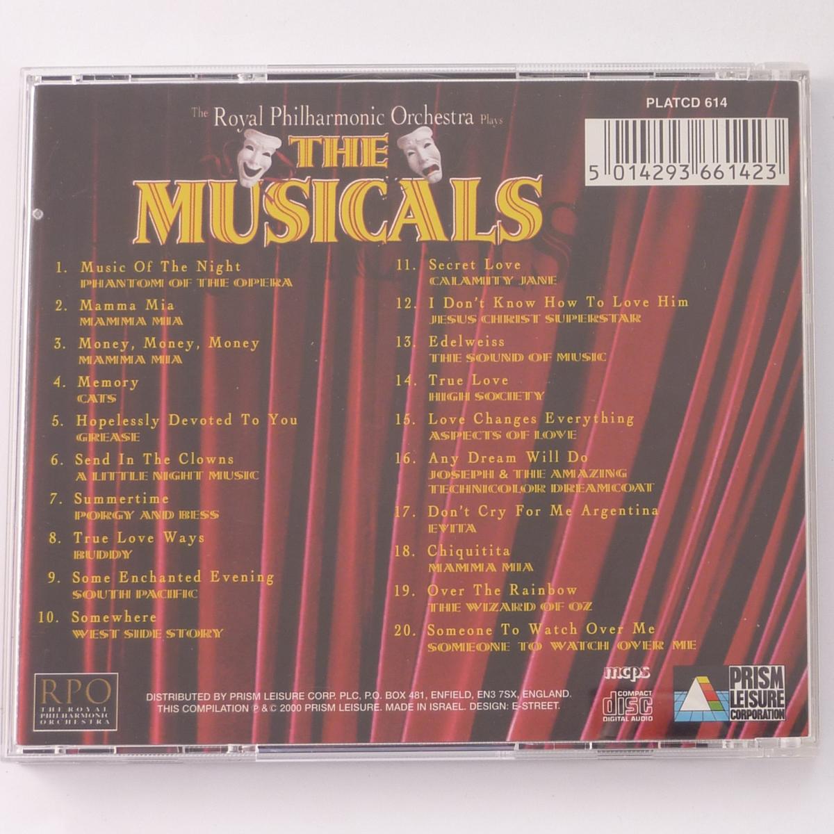 Royal Philharmonic Orchestra RPO Plays The Musicals CD Album
