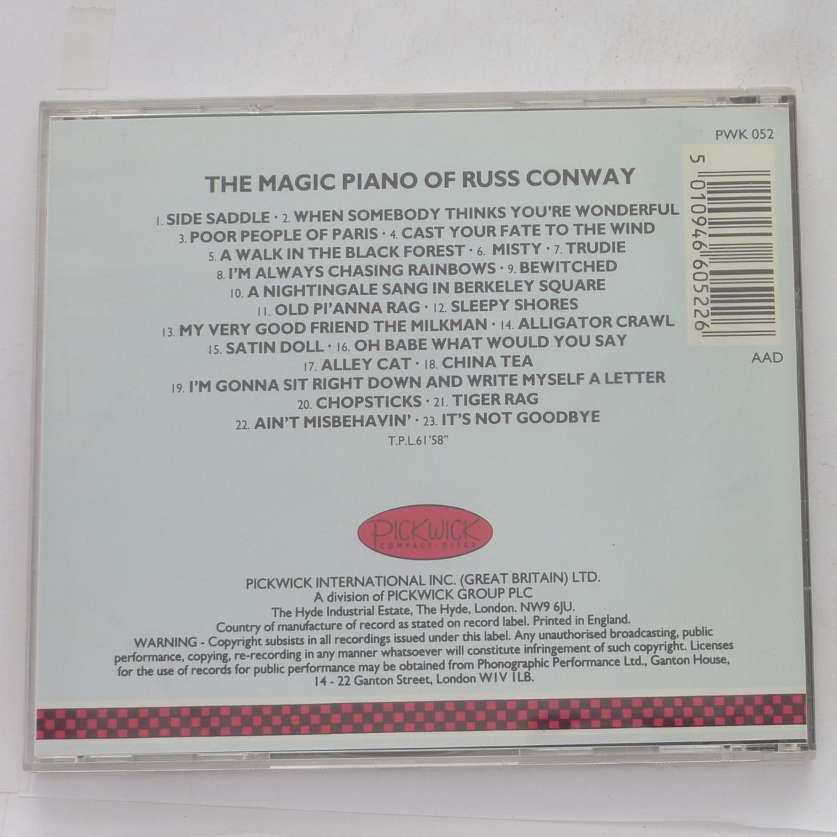 Russ Conway The Magic Piano Of Russ Conway CD Compilation Remastered