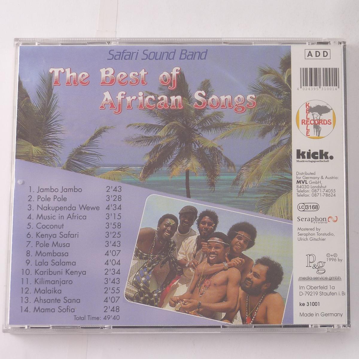 Safari Sound Band The Best Of African Songs CD Album Reissue