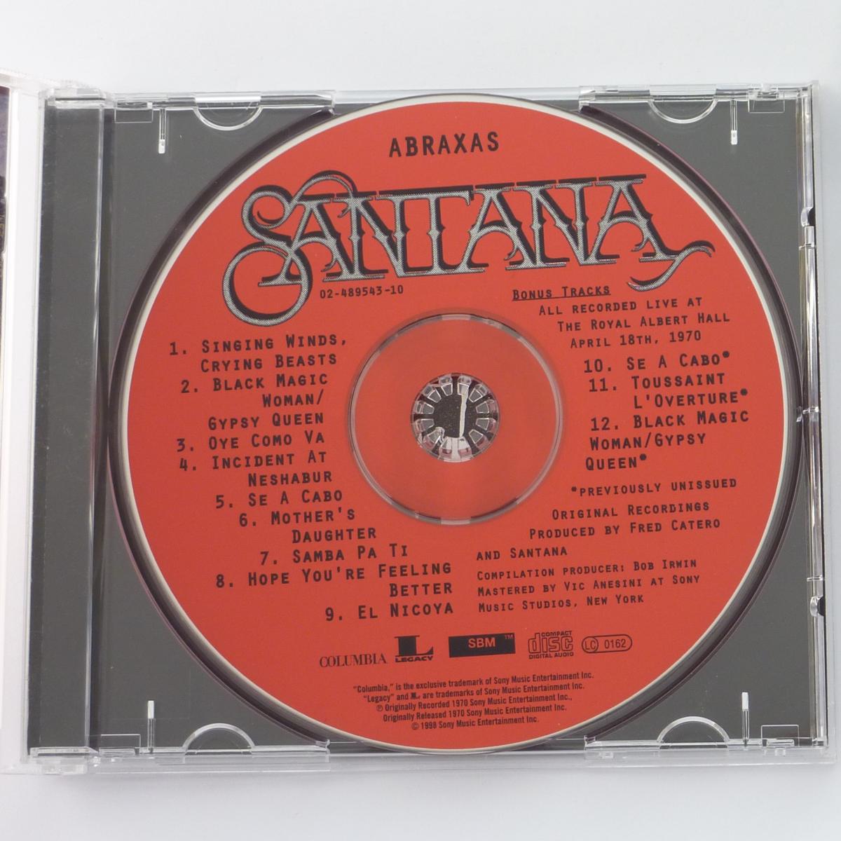 Santana Abraxas CD Album Reissue Remastered Sony Music
