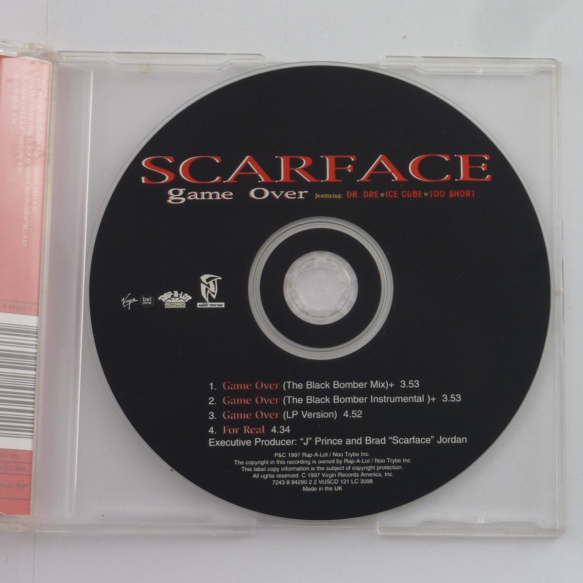 Scarface Featuring Dr. Dre Ice Cube Too $hort Game Over CD Single