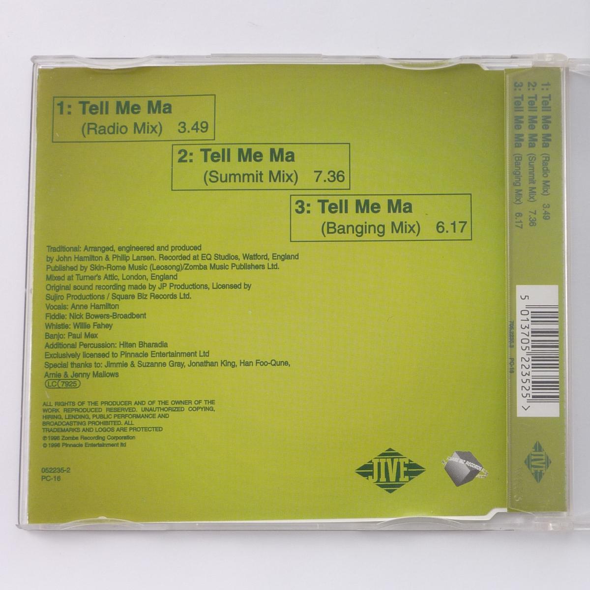 Sham Rock Tell Me Ma CD Maxi-Single Single