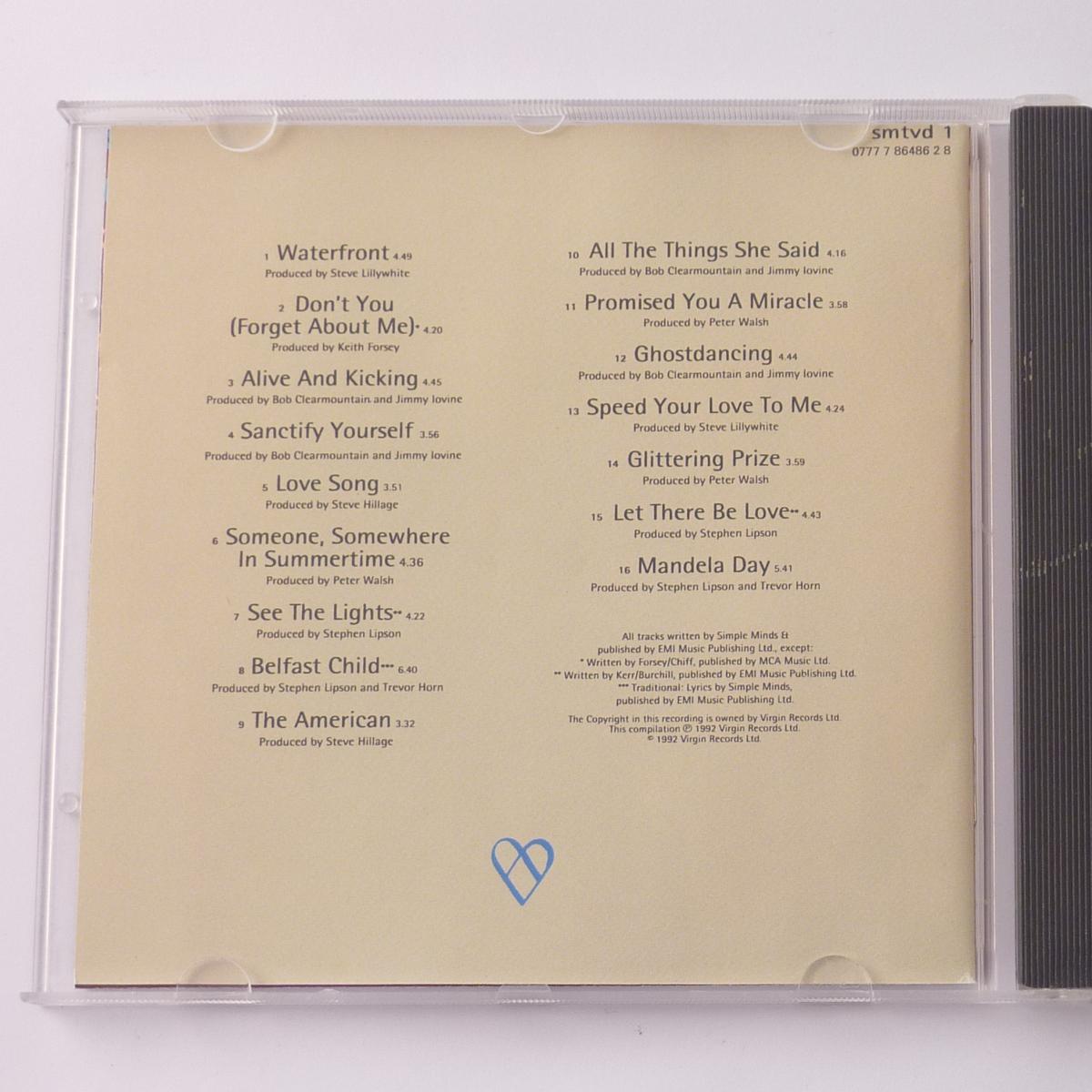 Simple Minds Glittering Prize 81/92 CD Compilation Remastered