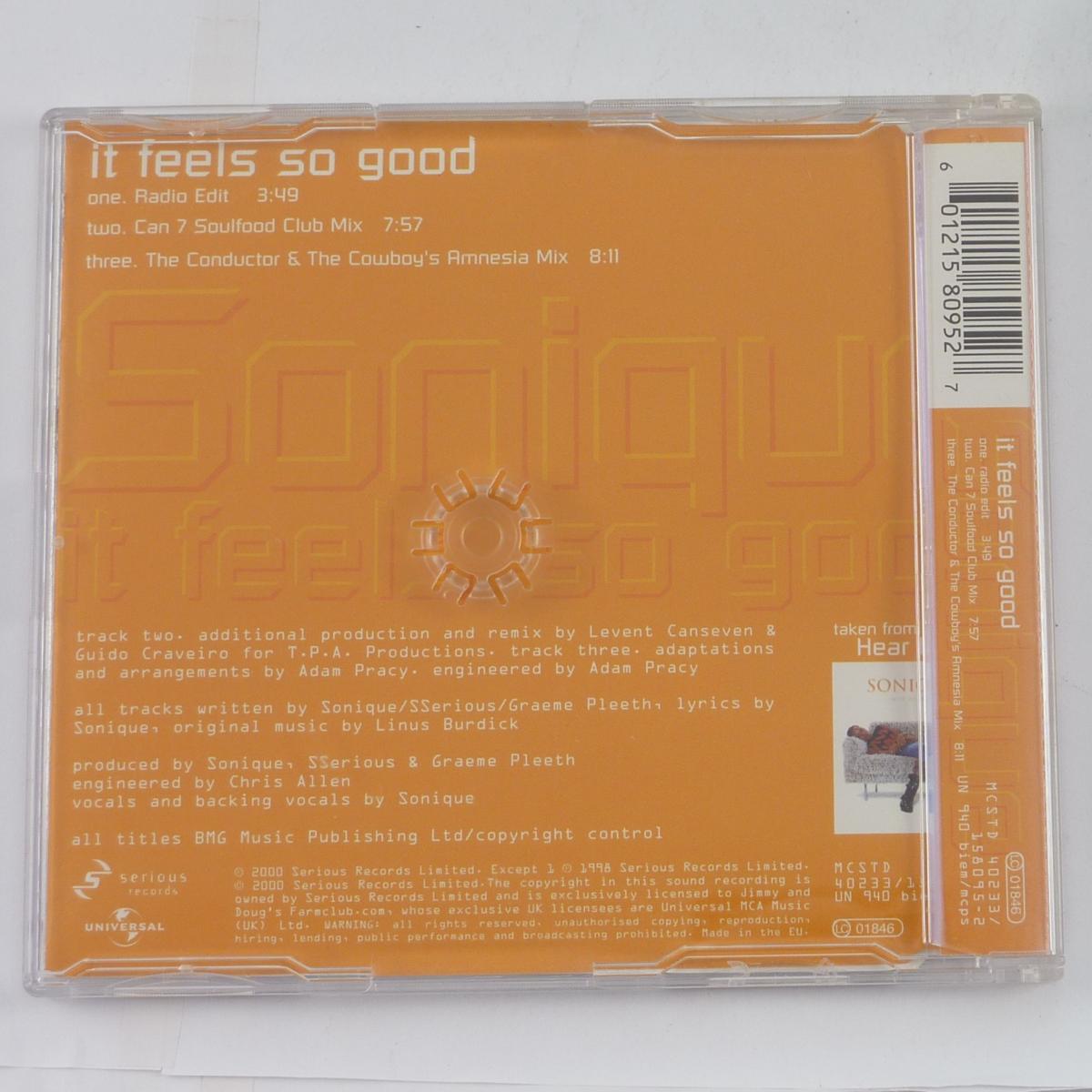 Sonique It Feels So Good CD Single