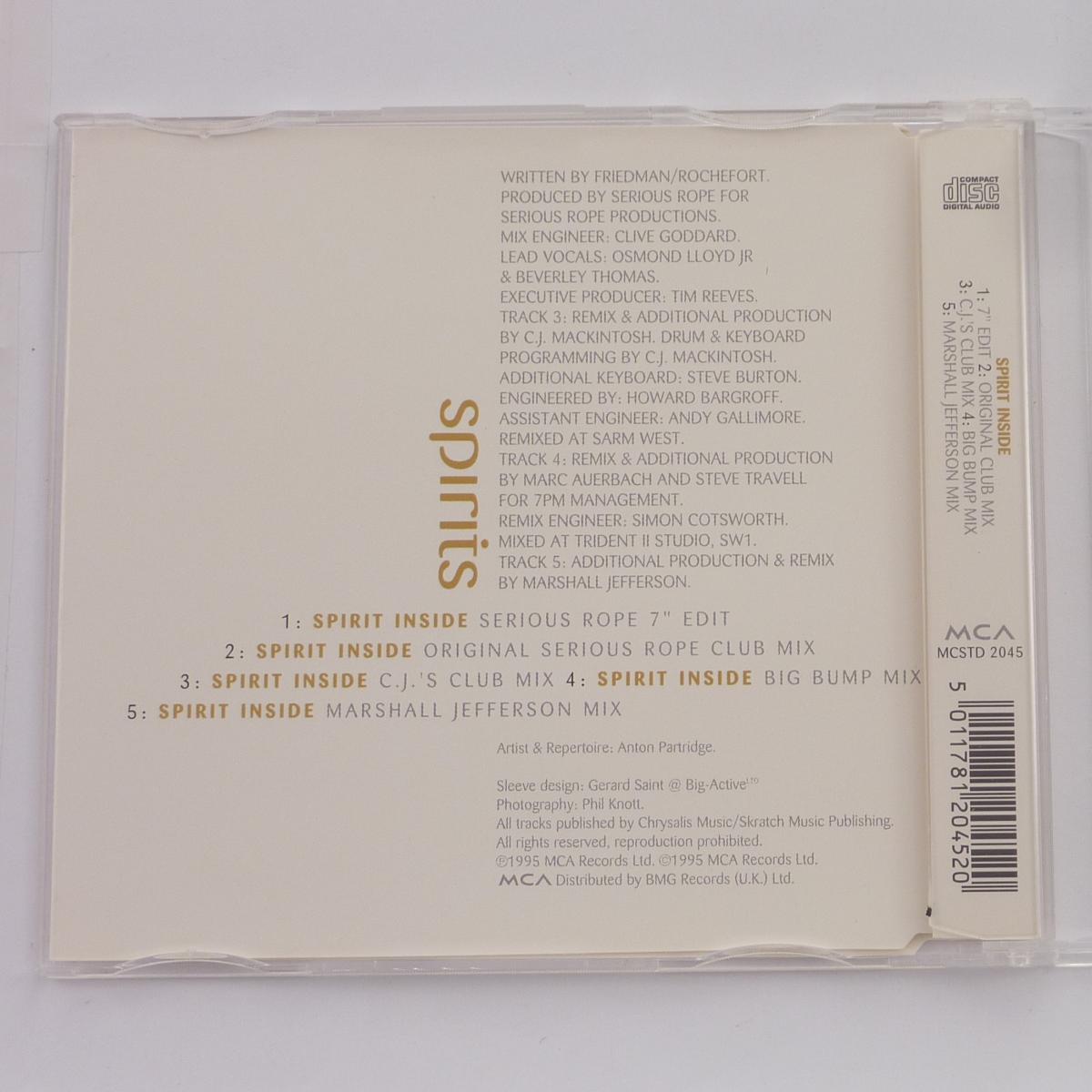 Spirits Spirit Inside CD Single