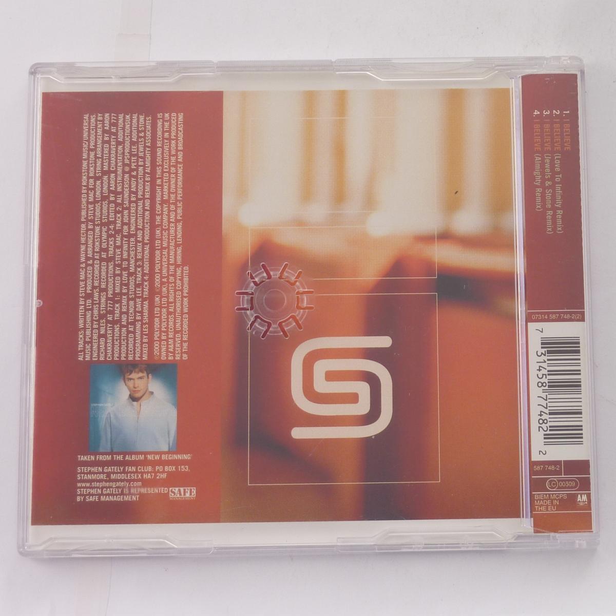 Stephen Gately I Believe CD Single CD2