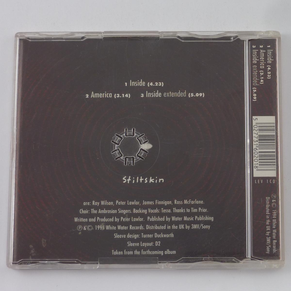 Stiltskin Inside CD Single