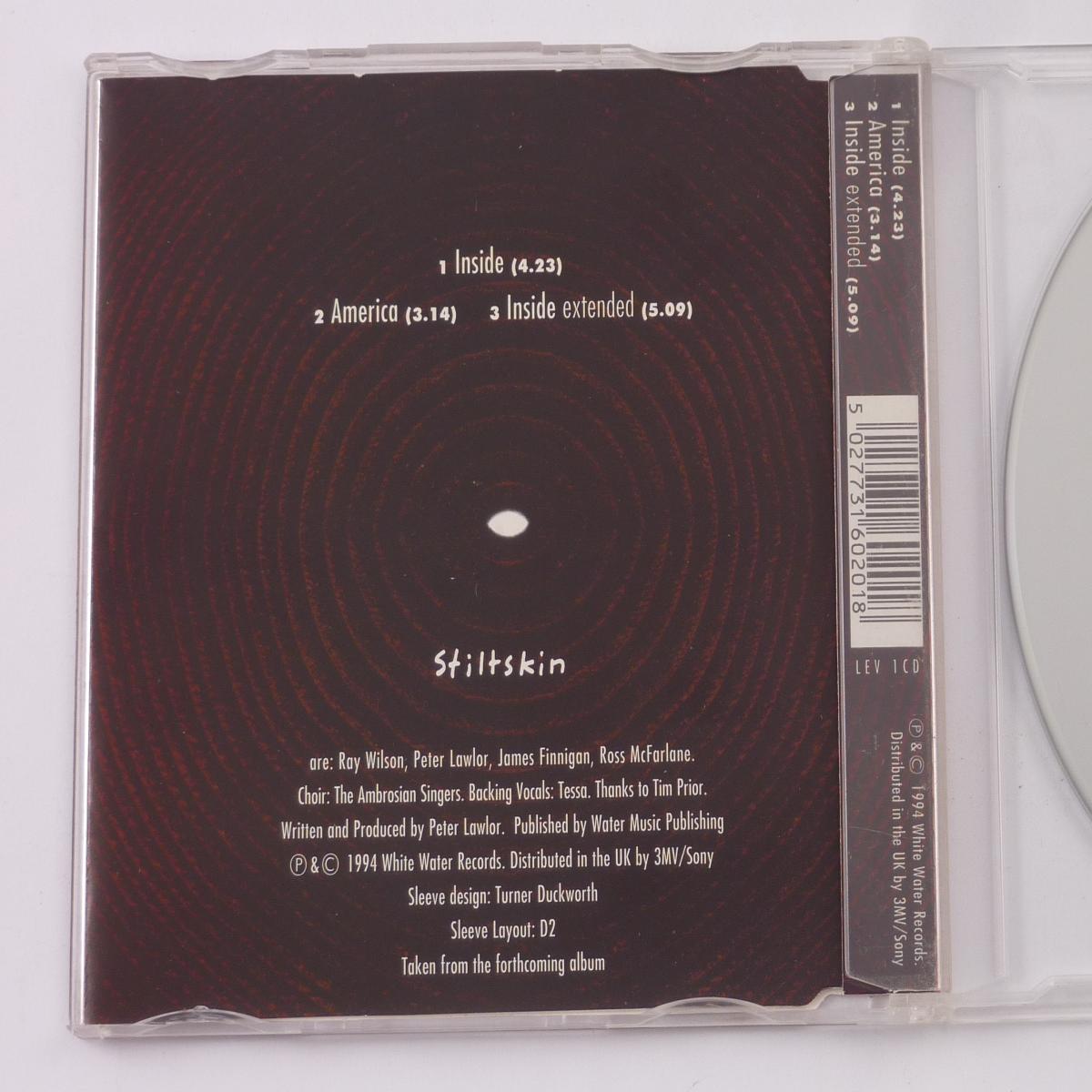 Stiltskin Inside CD Single