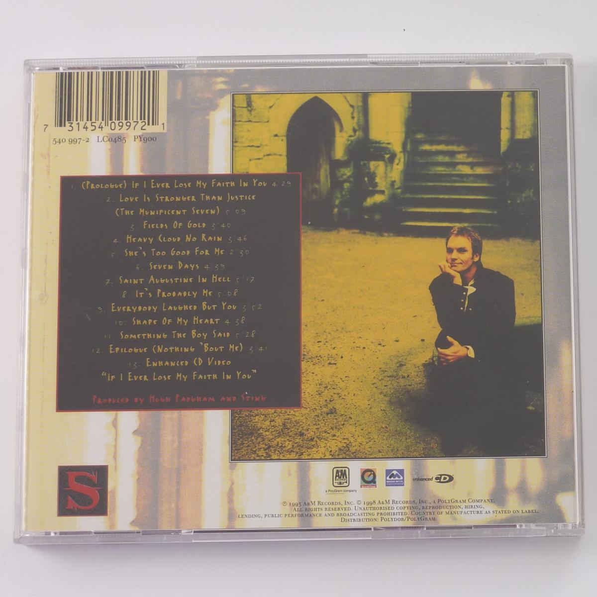 Sting Ten Summoner's Tales CD Album Enhanced Reissue Remastered