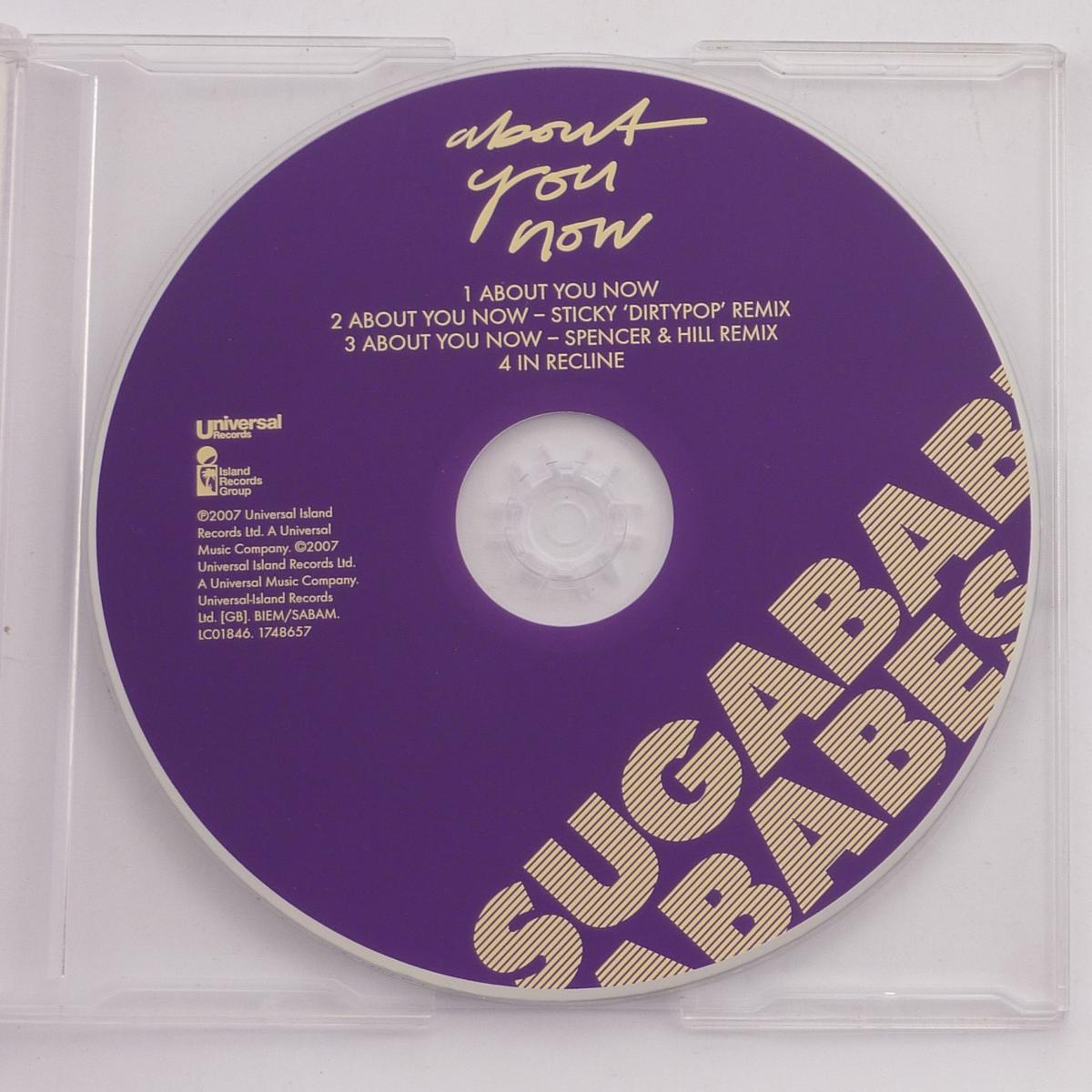 Sugababes About You Now CD Single