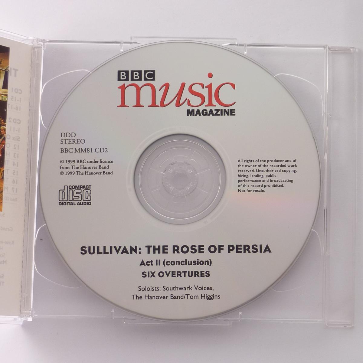 Sullivan, Southwark Voices, The Hanover Band, Tom Higgins The Rose Of Persia / Overtures to The Mikado, HMS Pinafore, Etc. 2 × CD CD-ROM Stereo