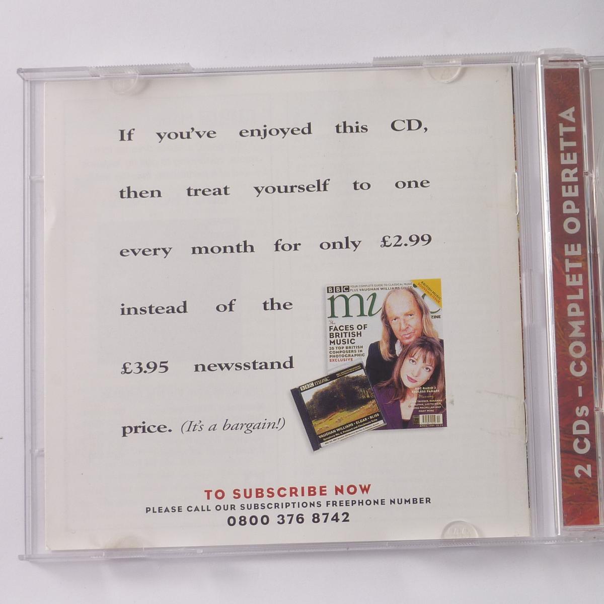 Sullivan, Southwark Voices, The Hanover Band, Tom Higgins The Rose Of Persia / Overtures to The Mikado, HMS Pinafore, Etc. 2 × CD CD-ROM Stereo