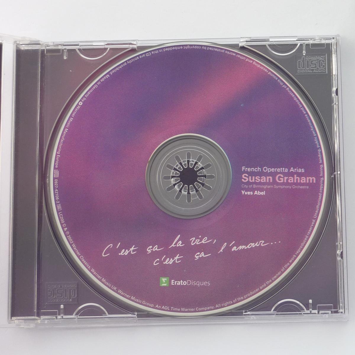 Susan Graham, City Of Birmingham Symphony Orchestra, Yves Abel French Operetta Arias (C'est Ça La Vie, C'est Ça L'amour...) CD Album