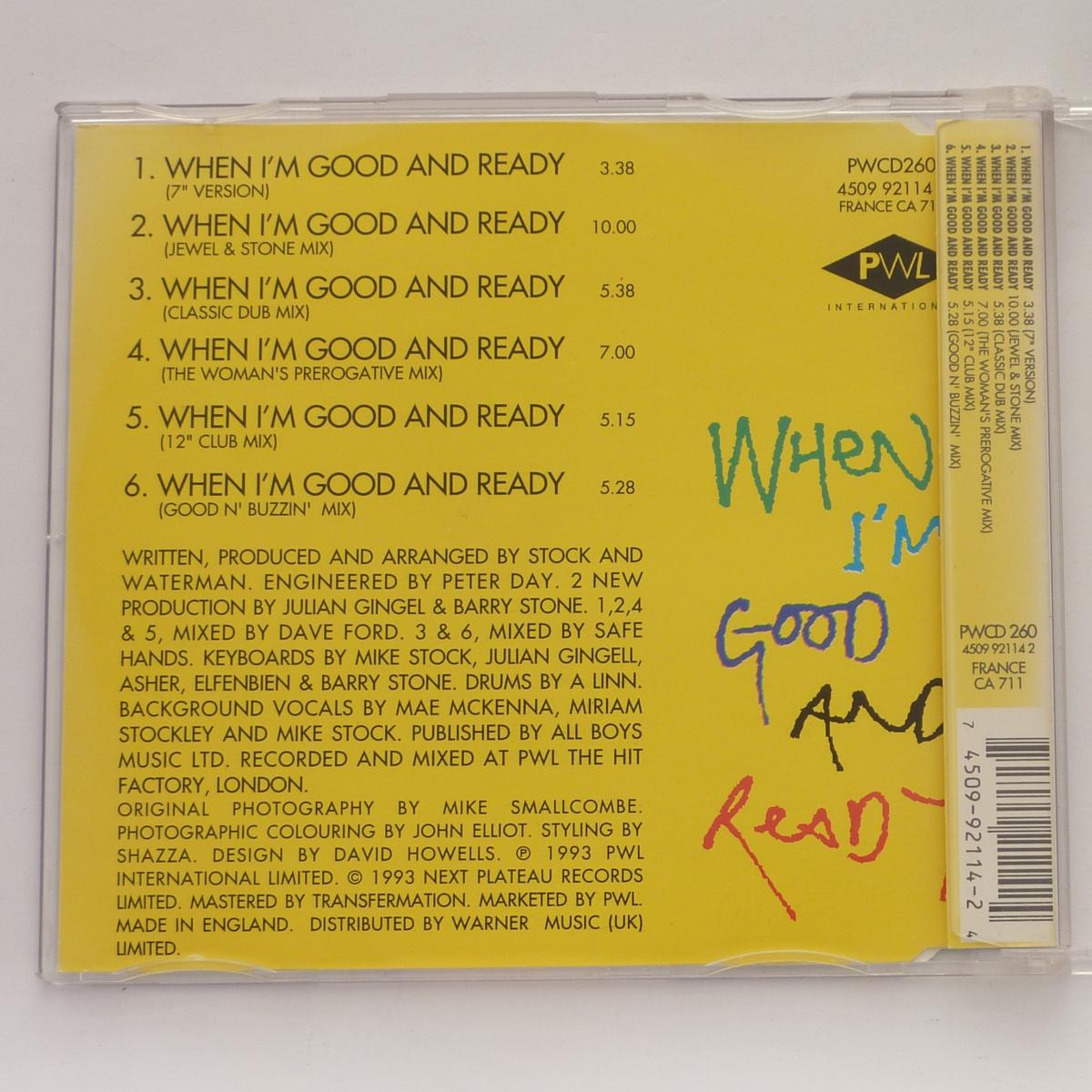 Sybil When I'm Good And Ready CD Single