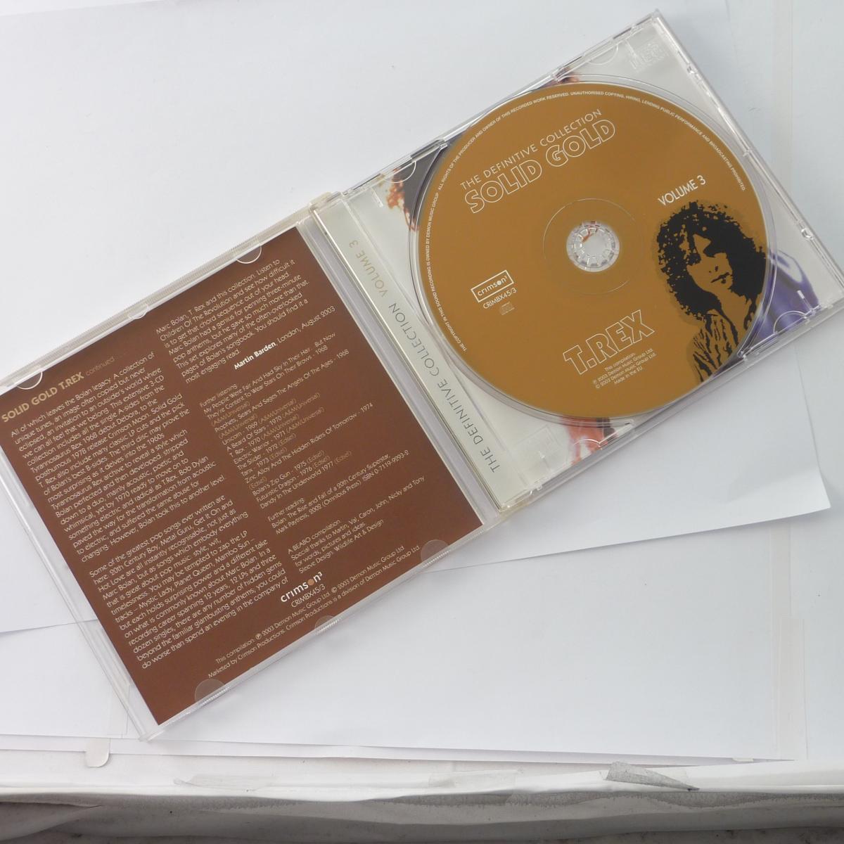 T.Rex Solid Gold 3 × CD Compilation Box Set