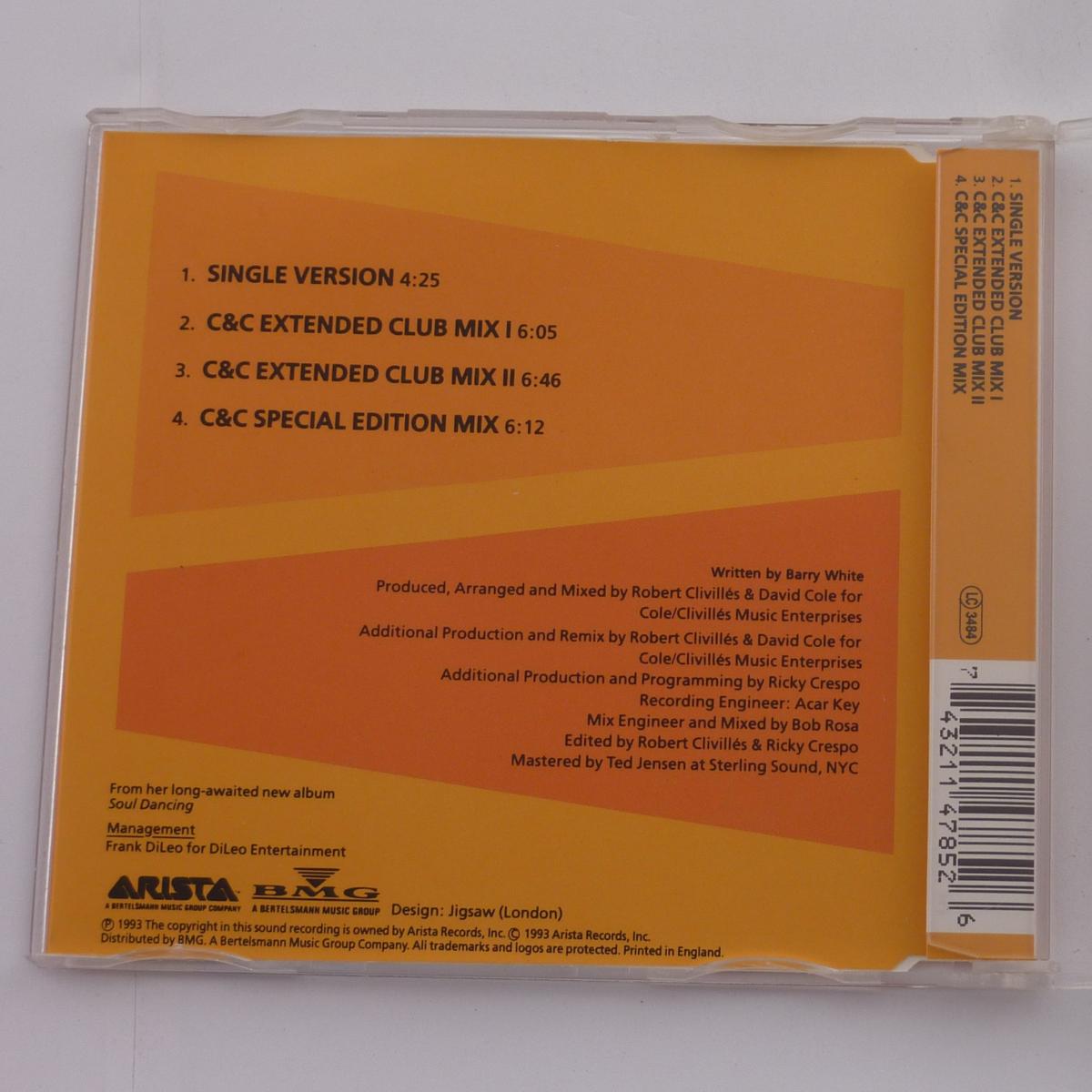 Taylor Dayne Can't Get Enough Of Your Love CD Single