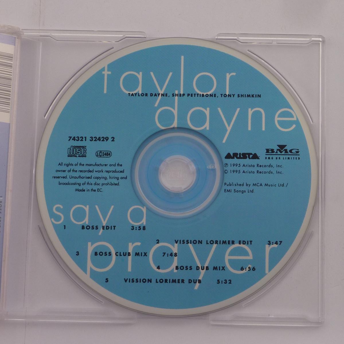 Taylor Dayne Say A Prayer CD Single