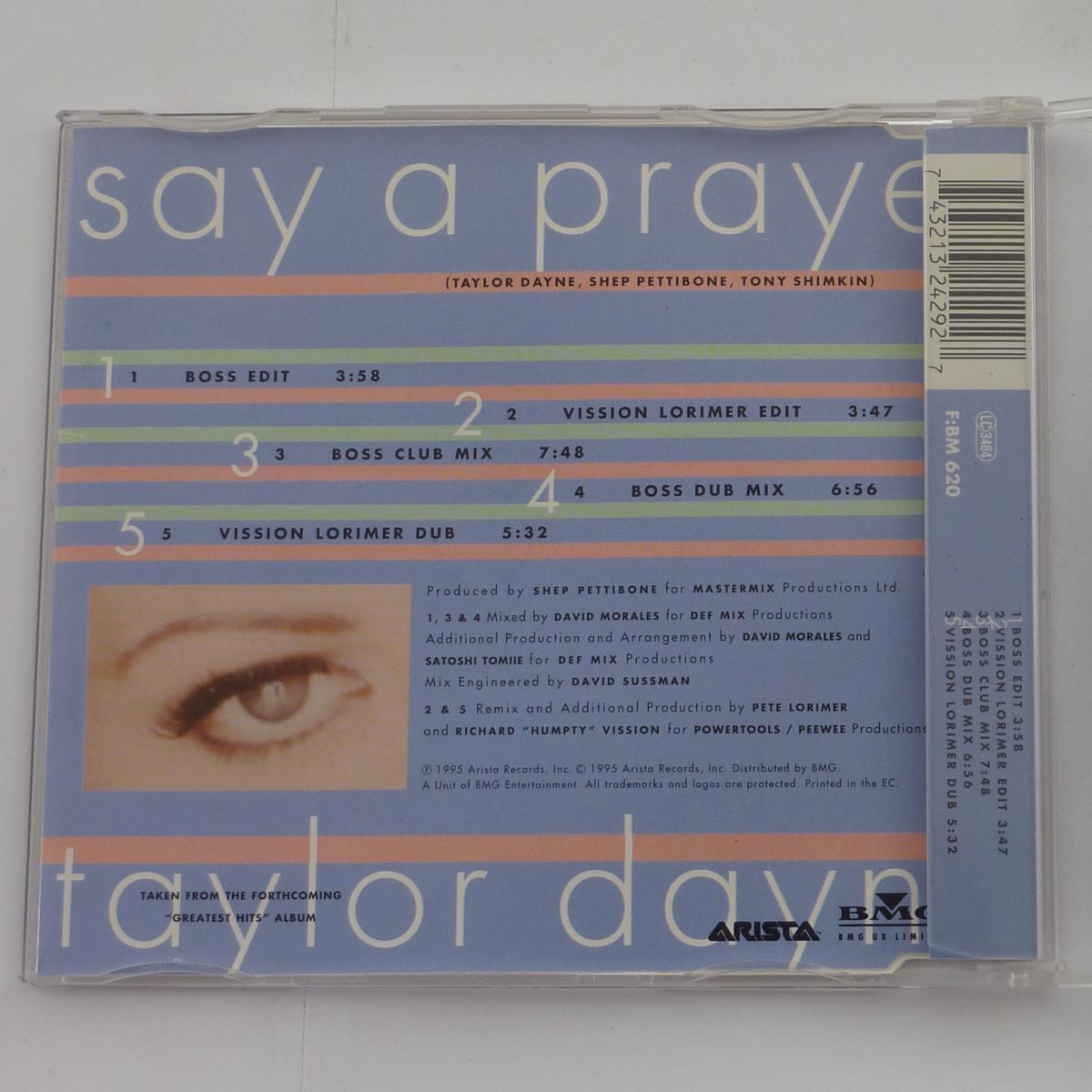 Taylor Dayne Say A Prayer CD Single