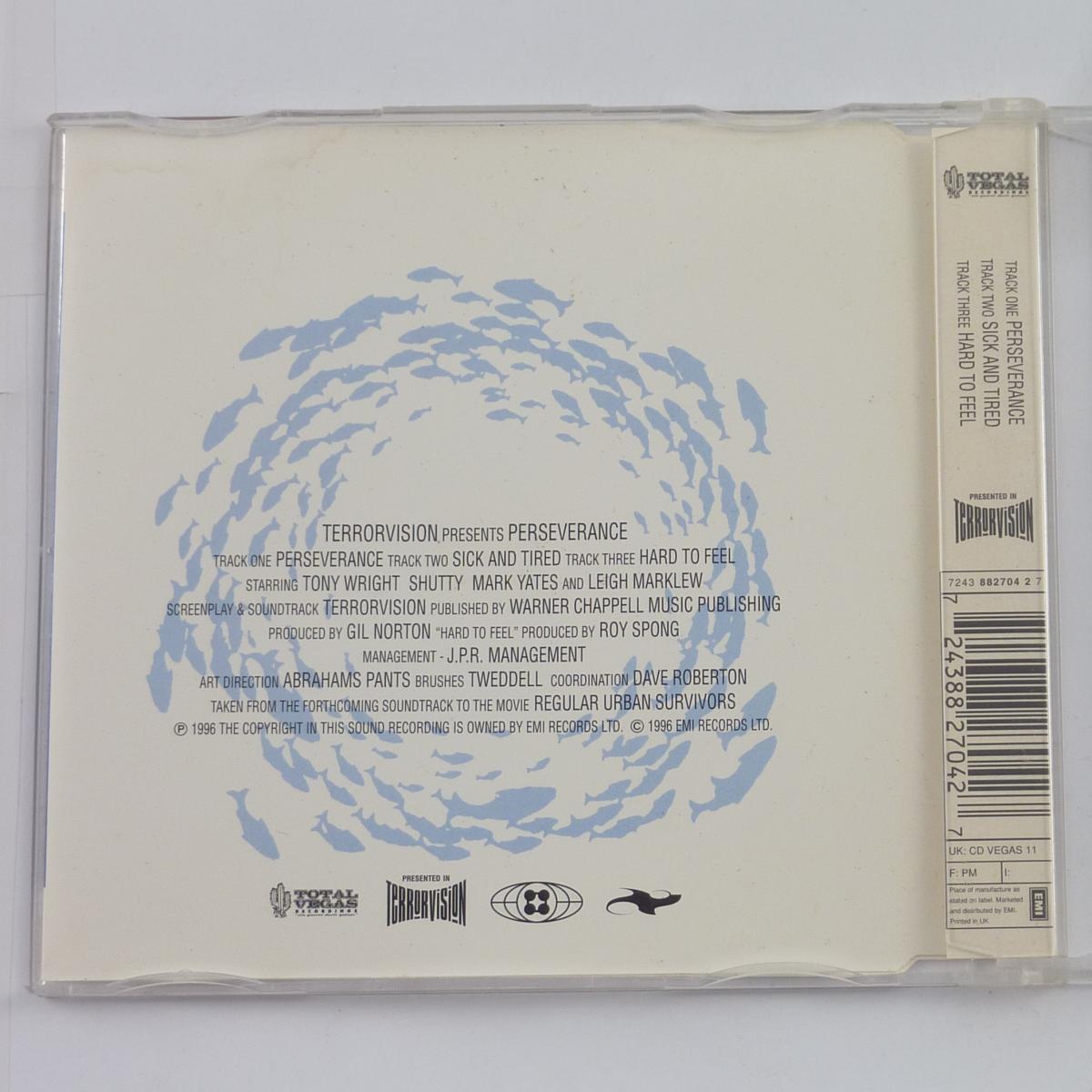 Terrorvision Perseverance CD Single Stereo CD2