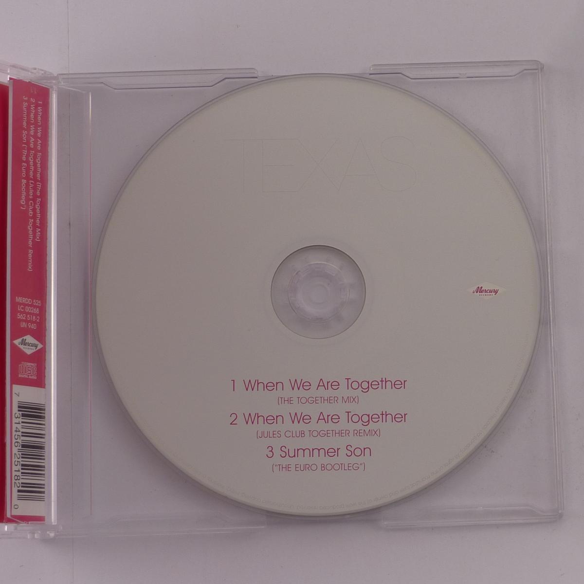 Texas When We Are Together CD Single CD2