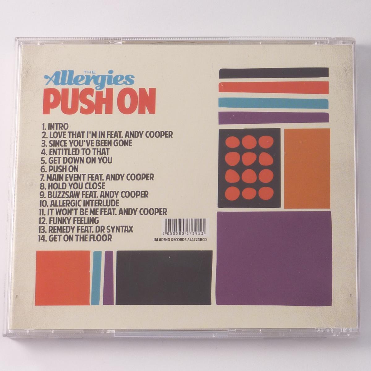 The Allergies Push On CD Album